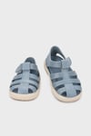 Bay Cırtlı Kafes Tasarımlı Unisex Çocuk Sandalet S10340 KOYU YEŞİL