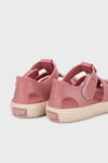Bay Cırtlı Kafes Tasarımlı Unisex Çocuk Sandalet S10340 PEMBE