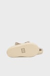 Bay Cırtlı Kafes Tasarımlı Unisex Çocuk Sandalet S10340 BEJ