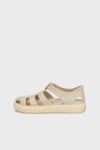 Bay Cırtlı Kafes Tasarımlı Unisex Çocuk Sandalet S10340 BEJ