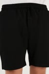 Belden Bağlamalı Cepli Slim Fit Erkek Short CF24S657850 SİYAH