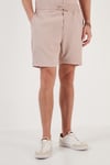 Belden Bağlamalı Cepli Slim Fit Erkek Short CF24S657850 BEJ