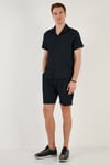Belden Bağlamalı Cepli Slim Fit Erkek Short CF24S657850 LACİVERT