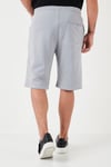 Belden Bağlamalı Pamuklu Cepli Regular Fit Erkek Short 5908041 AÇIK GRİ