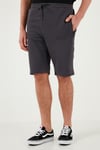 Belden Bağlamalı Pamuklu Cepli Regular Fit Erkek Short 5908047 ANTRASİT