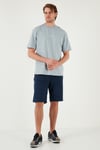 Belden Bağlamalı Pamuklu Cepli Regular Fit Erkek Short 5908047 İNDİGO