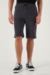 Belden Bağlamalı Pamuklu Cepli Regular Fit Erkek Short 5908047 ANTRASİT