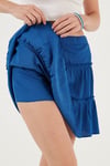 Beli Lastikli Mini Kadın Şort Etek 5865038 SAKS