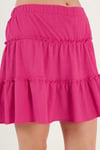 Beli Lastikli Mini Kadın Şort Etek 5865038 FUŞYA