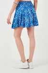 Beli Lastikli Mini Şort Kadın Etek 5864024 Saks-Zebra