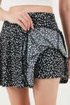 Beli Lastikli Mini Şort Kadın Etek 5864024 SİYAH