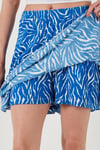 Beli Lastikli Mini Şort Kadın Etek 5864024 Saks-Zebra