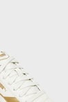 Bella Donna Logolu Sneaker Kadın Ayakkabı 40267501 Krem-Sarı