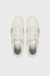 Bella Donna Logolu Sneaker Kadın Ayakkabı 40267501 Krem-Sarı