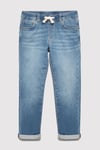 Ben Pamuklu Slim Straight Fit Normal Bel Düz Paça Jeans Erkek Çocuk Kot Pantolon 6011656-A2944 MAVİ