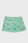 Berko Mint Shark Desenli Erkek Çocuk Mayo Short SM22120205 YEŞİL