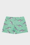 Berko Mint Shark Desenli Erkek Çocuk Mayo Short SM22120205 YEŞİL