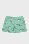 Berko Mint Shark Desenli Erkek Çocuk Mayo Short SM22120205 YEŞİL