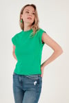 Bisiklet Yaka % 100 Pamuk Basic Kadın T Shirt 5864121 BENETTON
