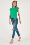Bisiklet Yaka % 100 Pamuk Basic Kadın T Shirt 5864121 BENETTON