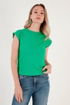 Bisiklet Yaka % 100 Pamuk Basic Kadın T Shirt 5864121 BENETTON