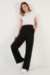 Bisiklet Yaka % 100 Pamuk Crop Kadın T Shirt 5865587 BEYAZ