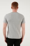 Bisiklet Yaka % 100 Pamuk Erkek T Shirt 17164-0032 GRİ