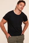 Bisiklet Yaka % 100 Pamuk Erkek T Shirt 54170 SİYAH
