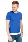 Bisiklet Yaka % 100 Pamuk Erkek T Shirt ABY38102LNS SAKS