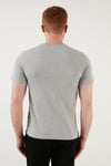 Bisiklet Yaka % 100 Pamuk Erkek T Shirt 17164-0032 GRİ