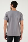 Bisiklet Yaka Pamuklu Slim Fit Erkek T Shirt 541REWORK AÇIK GRİ