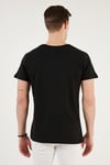 Bisiklet Yaka Pamuklu Slim Fit Erkek T Shirt 541THERE SİYAH