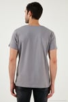 Bisiklet Yaka Pamuklu Slim Fit Erkek T Shirt 541REWORK AÇIK GRİ
