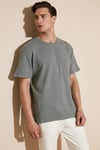 Bisiklet Yaka Tek Cepli Pamuklu Oversize Erkek T Shirt 5902305 AÇIK HAKİ
