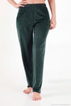 Bisiklet Yaka Yumuşak Dokulu Parlak Kadife Kadın Pijama Takımı 6094209 NEFTİ