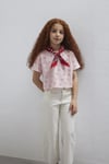 Bol Rahat Kesim Kalpli % 100 Pamuk Bisiklet Yaka Kız Çocuk T Shirt 7610400-71007 PEMBE