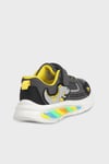 Buckhead Işıklı Renk Bloklu Bağcık ve Cırtlı Sneaker Erkek Çocuk Ayakkabı BUCK3043 KOYU GRİ