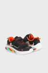 Buckhead Işıklı Renk Bloklu Bağcık ve Cırtlı Sneaker Erkek Çocuk Ayakkabı BUCK3043 SİYAH-ORANGE