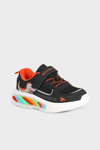 Buckhead Işıklı Renk Bloklu Bağcık ve Cırtlı Sneaker Erkek Çocuk Ayakkabı BUCK3043 SİYAH-ORANGE