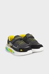 Buckhead Işıklı Renk Bloklu Bağcık ve Cırtlı Sneaker Erkek Çocuk Ayakkabı BUCK3043 KOYU GRİ