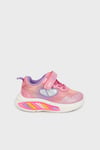 Buckhead Nina Işıklı Renk Bloklu Bağcık ve Cırtlı Sneaker Kız Çocuk Ayakkabı BUCK3042 PEMBE