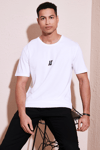 Buratti % 100 Pamuk Bisiklet Yaka Regular Fit Erkek T Shirt 5902753 BEYAZ