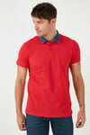 Buratti % 100 Pamuk Düğmeli Regular Fit Erkek Polo Yaka T Shirt 5902134 KIRMIZI