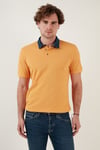 Buratti % 100 Pamuk Düğmeli Regular Fit Erkek Polo Yaka T Shirt 5902134 HARDAL