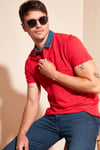 Buratti % 100 Pamuk Düğmeli Regular Fit Erkek Polo Yaka T Shirt 5902134 KIRMIZI