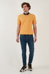 Buratti % 100 Pamuk Düğmeli Regular Fit Erkek Polo Yaka T Shirt 5902134 HARDAL