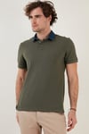 Buratti % 100 Pamuk Düğmeli Regular Fit Erkek Polo Yaka T Shirt 5902134 HAKİ