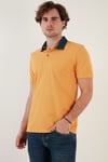 Buratti % 100 Pamuk Düğmeli Regular Fit Erkek Polo Yaka T Shirt 5902134 HARDAL