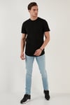 Buratti % 100 Pamuk Regular Fit Bisiklet Yaka T shirt Erkek T Shirt 5902511 SİYAH
