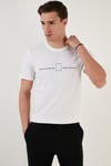 Buratti % 100 Pamuk Regular Fit Bisiklet Yaka Erkek T Shirt 5902620 BEYAZ